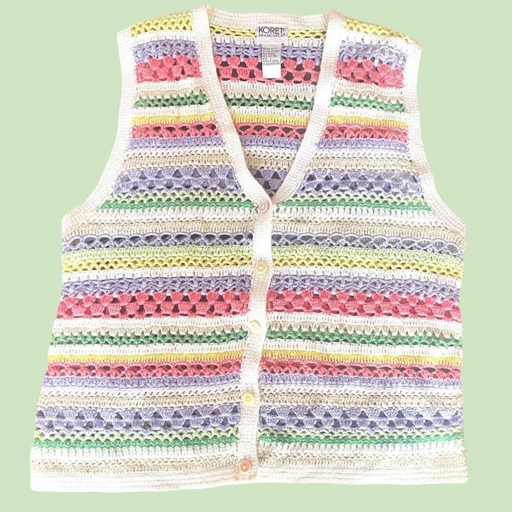 Vintage Knit Vest Koret